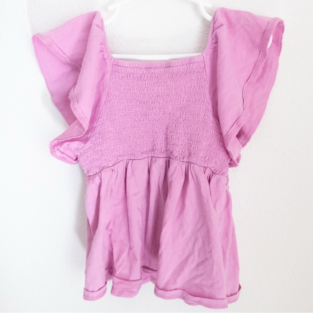 Pink Ruffled Kids Top - Picture 2 of 3